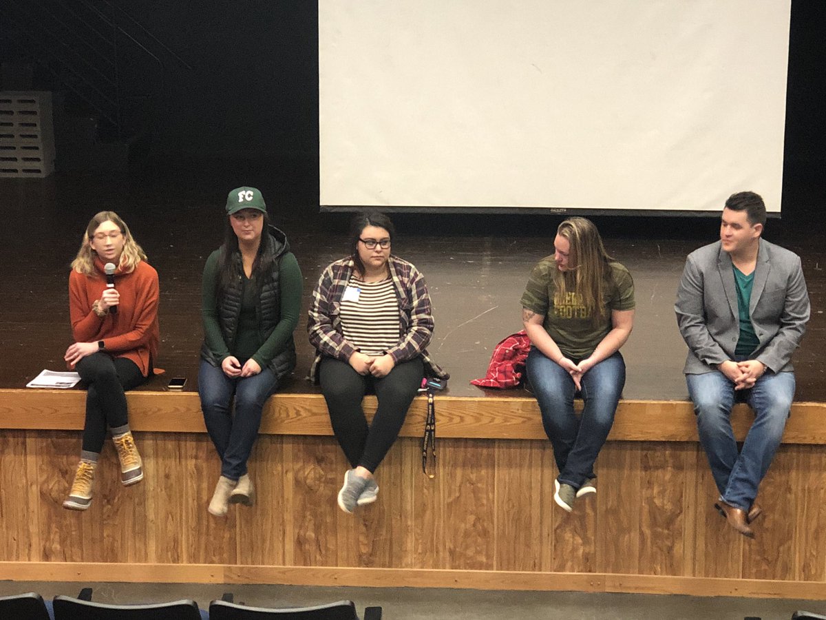 Held what is becoming an annual alumni panel of my former students coming and talking and answering questions with the current seniors.  #gocrickets