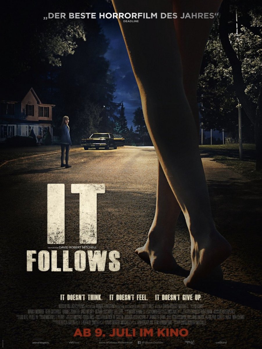 5. It Follows (2014)One of the most perfect premises for teen horror ever made. A girl is told after having a sexual encounter that she will he pursued by an unrelenting shapeshifting force that will continue to hunt her down and kill her if she does not have sex and pass it on