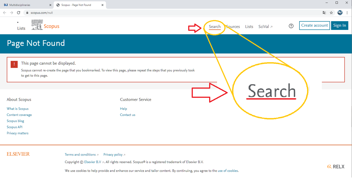 wdg_biblio's tweet photo. Aviso: SCOPUS se encuentra activo. El recurso presenta un error de acceso temporal, nos encontramos trabajando para darle pronta solución, por el momento para consultar la información es necesario dar clic en SEARCH antes de hacer búsquedas. Lamentamos los problemas ocasionados. https://t.co/vqnwIEetDI