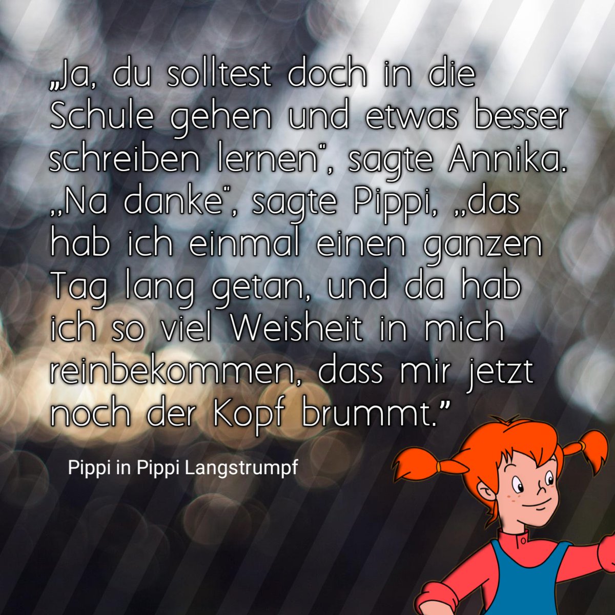 MachtKinder's tweet photo. Stimmt ihr Annika oder Pippi zu? 😝 #literarischelifehacks #pippilangstrumpf #bücher #schule #kinderbücher #kinderandiemacht https://t.co/WhOrtXFinu
