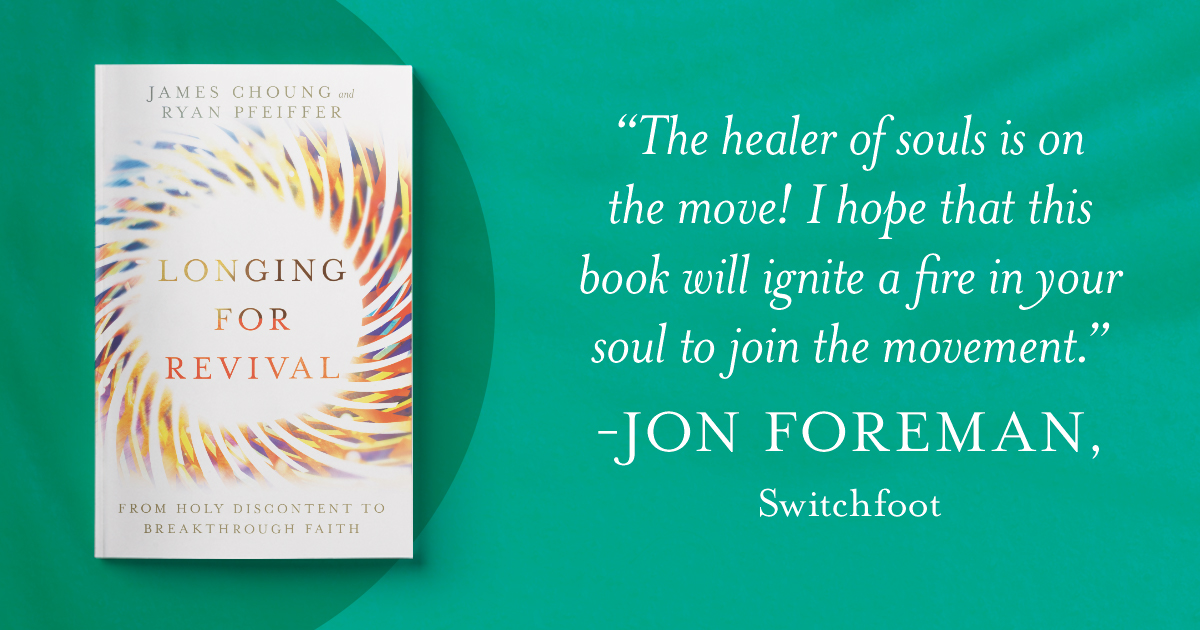 ivpress's tweet image. 'Longing For Revival' by @jameschoung and @BreakthroughSD releases tomorrow! @switchfoot's @jonforeman hopes it will ignite the fire in your soul to join the movement. 

Available at ivpr.es/LongingFR.