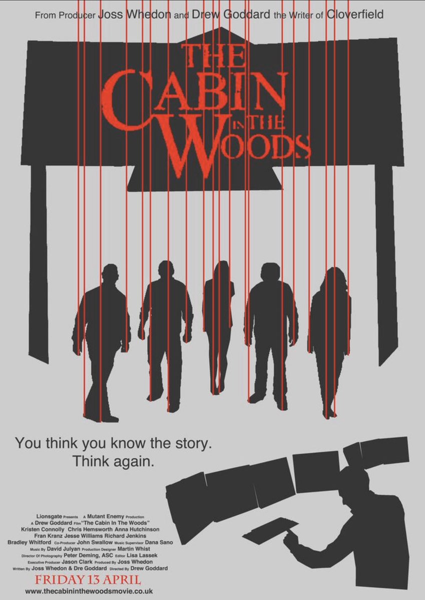3. The Cabin in the WoodsI could watch Joss Whedon and Drew Goddard’s genre masterpiece on loop. This is one of the most entertaining films I can think of. It is ingenious. It is an absolute twist filled love letter to everything that makes horror so special to so many people