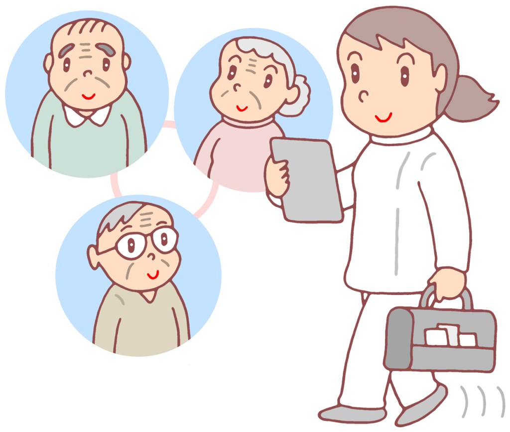 T Koni 訪問看護師 訪問看護 自宅介護 ケアマネジメント 要介護者 のイラスト T Co R0g0puunih T Koni 訪問看護師 訪問看護 自宅介護 ケアマネジメント 要介護者 のイラスト T Co R0g0puunih
