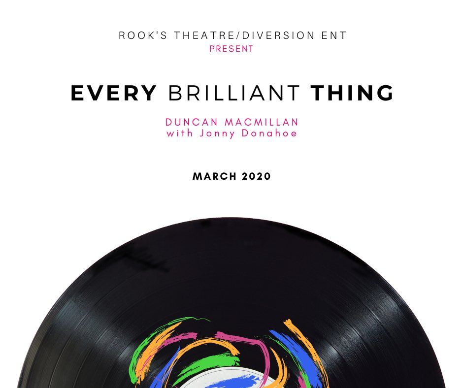 Coming March 2020. 

“One of the funniest plays you’ll ever see about depression...”

#hamont #hamonttheatre #hamontarts #hamiltonontario #hamiltonishome #indietheatre #everybrilliantthing