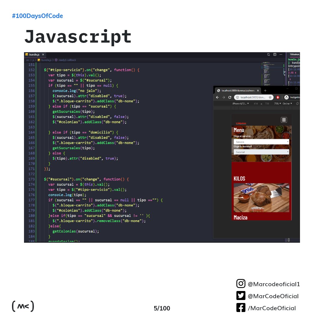 MarCodeOficial's tweet photo. Siempre veo código muy bonito y limpio en sus publicaciones de 100 días de código....
Pues bueno esta ves les traigo código spaghetti..!
Hora de buscar y modificar...
#100DaysOfCode  
#webdeveloper  #webdev #desarrolloweb #desarrolladorWeb  #marcode #js #javascript https://t.co/P6zPGXkNCZ