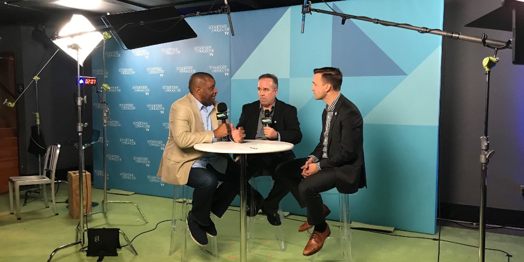 startuphealth's tweet image. &quot;We want to become the global standard for measuring and assessing brain performance, using our two brain performance assessment tools: Roberto and RC21X. We&apos;ve provided lifetime assessments to more 600+ former NFL players.&quot; Clarence Carlos + @MarkCavicchia, @rc21x #StartUpHealth