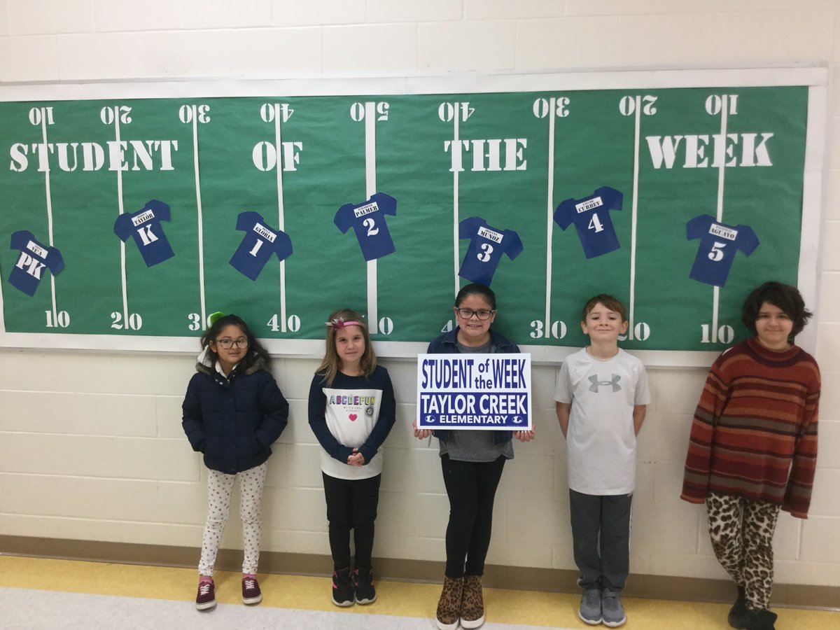 Here are our first Students Of The Week for this semester.  Congratulations to Eseta Ve'A, Jessica Taylor, Bella Gloria, Elizabeth Palmer, Adalynn Munoz, Jaycob Curbey, &amp; Paciencia Aguayo.  Great job guys!   <a href="/lampasastce/">Taylor Creek Elementary</a>  #thinkbiglisd  #thinkbigtce