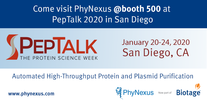 PhyNexusInc's tweet photo. Endotoxin-free, transfection-grade Maxiprep. Now Automated! Visit @PhyNexusInc @Biotage at booth 500 #ptk20 and check out our new plasmid purification instrument. #maxiprep #proteinpurification #plasmidpurification https://t.co/N6xREPv2zv