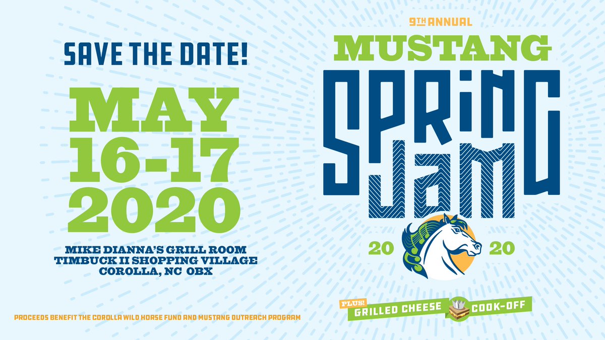 #MustangSpringJam9 returns to #Corolla #NC May 16-17, 2020.