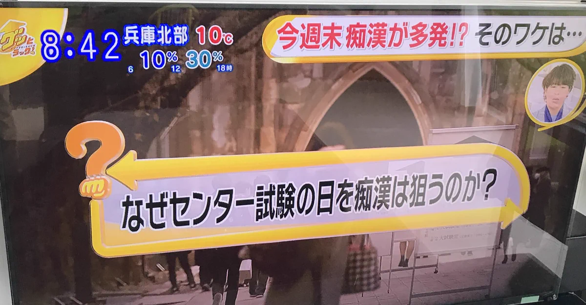 センター試験の日は痴漢が増える？！最低な痴漢の思考回路とは？