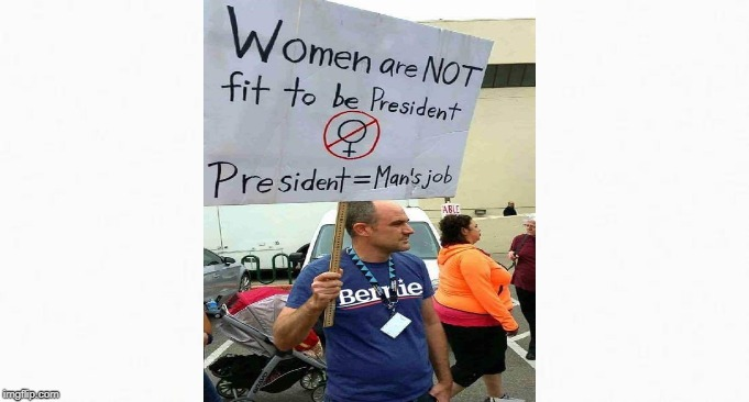 prayerfeathers's tweet photo. #ITrustBernie
Where would anyone get the idea that Bernie Sanders thinks a woman would not be better than he as #POTUS?
IMHO it's the same chit we went through when it was Sanders versus Clinton.
#ITrustAmy, #ITrustElizabeth, #ITrustTomSteyer #ITrustJoe, #IDontTrustBernie https://t.co/UVfCq3RN4B