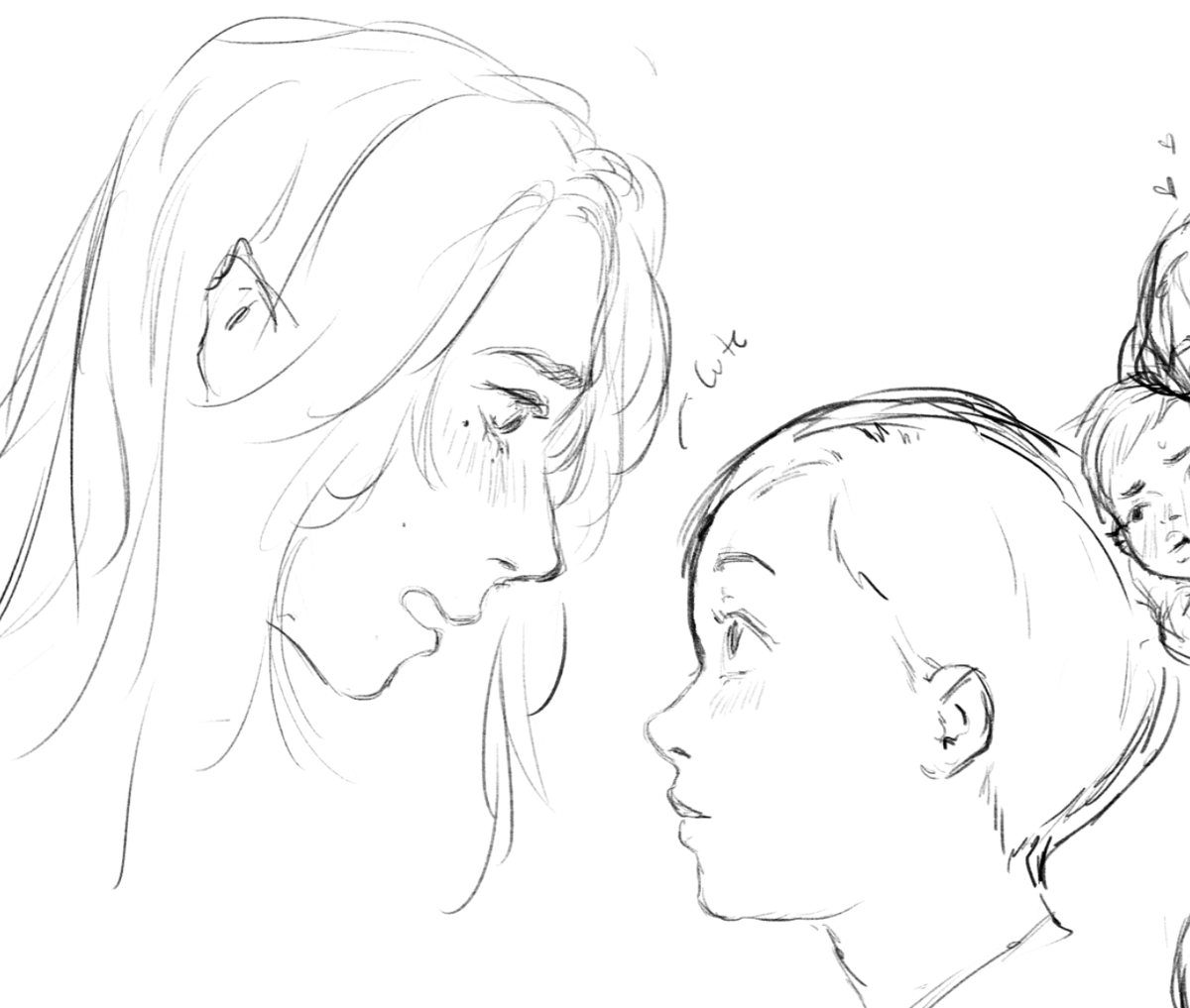 Doodles of ocs I don't draw enough, Dragon (long hair) and Human(?) GF (Short hair)

I've just realize neither of them even have names yet and they're a year old, Dragon's design isn't really finalized either, I need to fix these things 