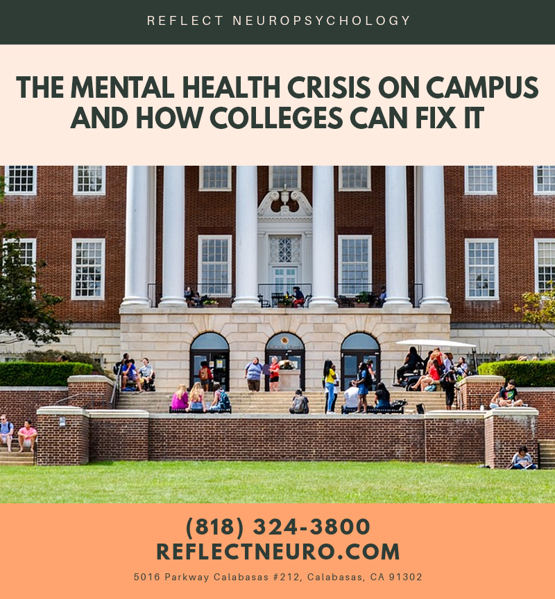 ReflectNeuro's tweet image. Student #mentalhealth distress has escalated to high levels nationally. 
tinyurl.com/vswwhx2
.
.
.
To learn more about our services and schedule an appointment, visit us online
or call us at (818) 324-3800.
ReflectNeuro.com
#ReflectNeuropsychology