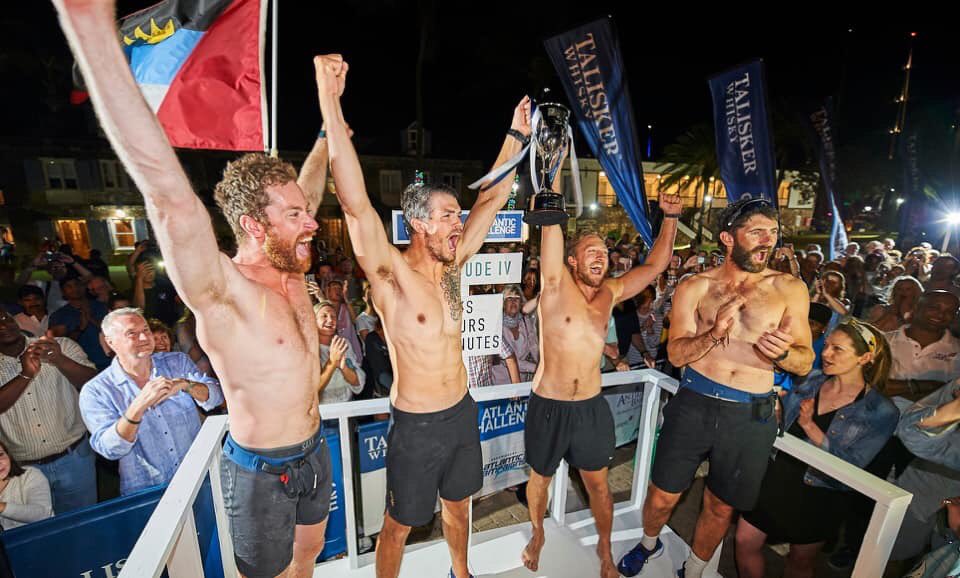 THE WINNERS! 🏆🥇
Oliver, Tom, Hugh and Max from Fortitude IV arrived in Antigua about 3 hours ago. 
They have just rowed 3,000 miles across the Atlantic Ocean in The Talisker Whisky Atlantic Challenge in 32 days, 12 hours, 35 minutes.

CONGRATULATIONS! 
Picture credit: BEN DUFFY