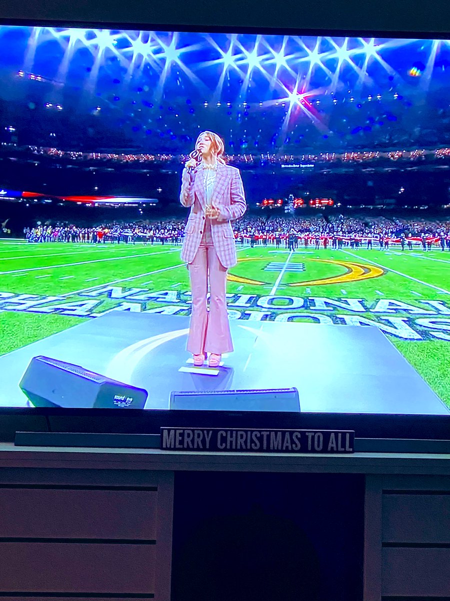 Guys...I LOVE this woman. One of my favorite Christian music artist. The realest. #NationalChampionship