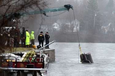 I will never forget April 9th, 2019.We were standing in the sleet waiting for 4 hours for this horrific view when my son was no longer submerged under the disgusting waters of the MohawkMr. Linzer of  @NYHPA "Father" Frawley of  @FidelisCare Hope your $20 was worth it!