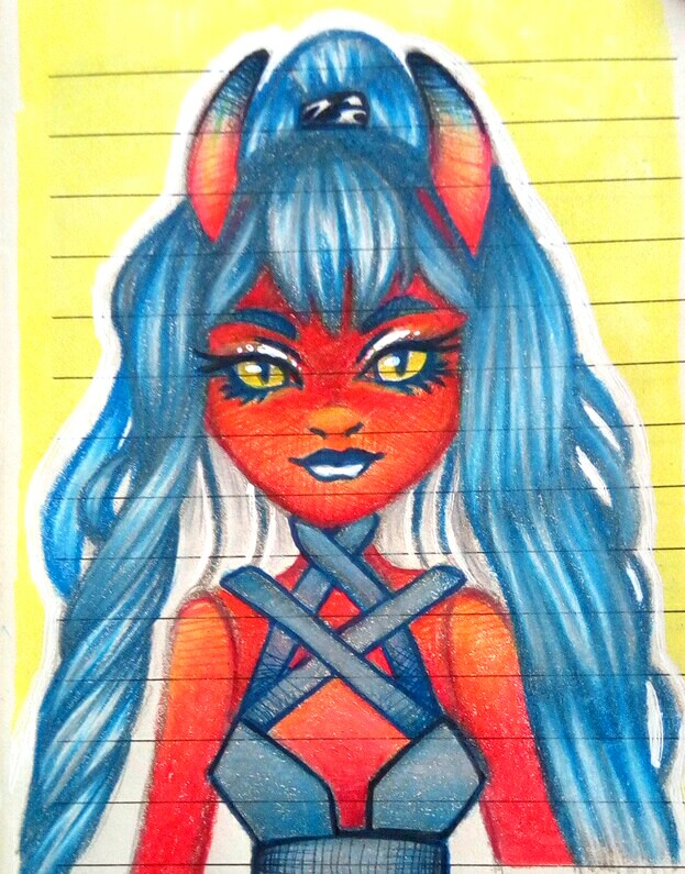 Nikki_triki's tweet photo. fanart de una de las muñecas de dollightfully 🎨😈
#sketchbook #artwork #sharpiedraw #traditionalart #drawing https://t.co/hkSZZbkLCw