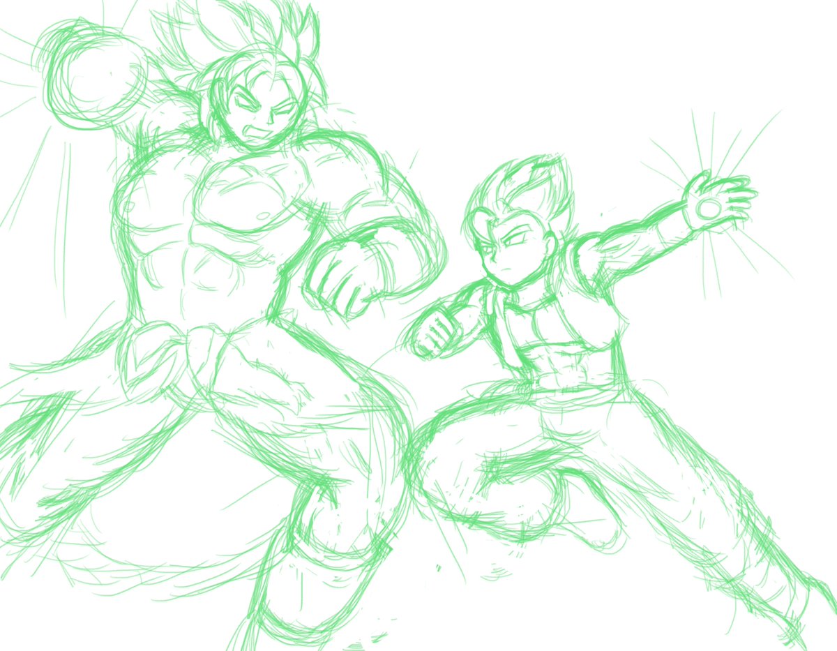 BigRinth's tweet photo. I saw DBS Broly and had to draw something, so here's Broly and Gogeta. https://t.co/WTVdvKY9uj