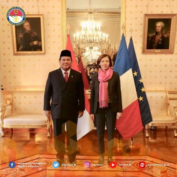 Kunjungan bilateral Menhan Prabowo ke Menhan Perancis
