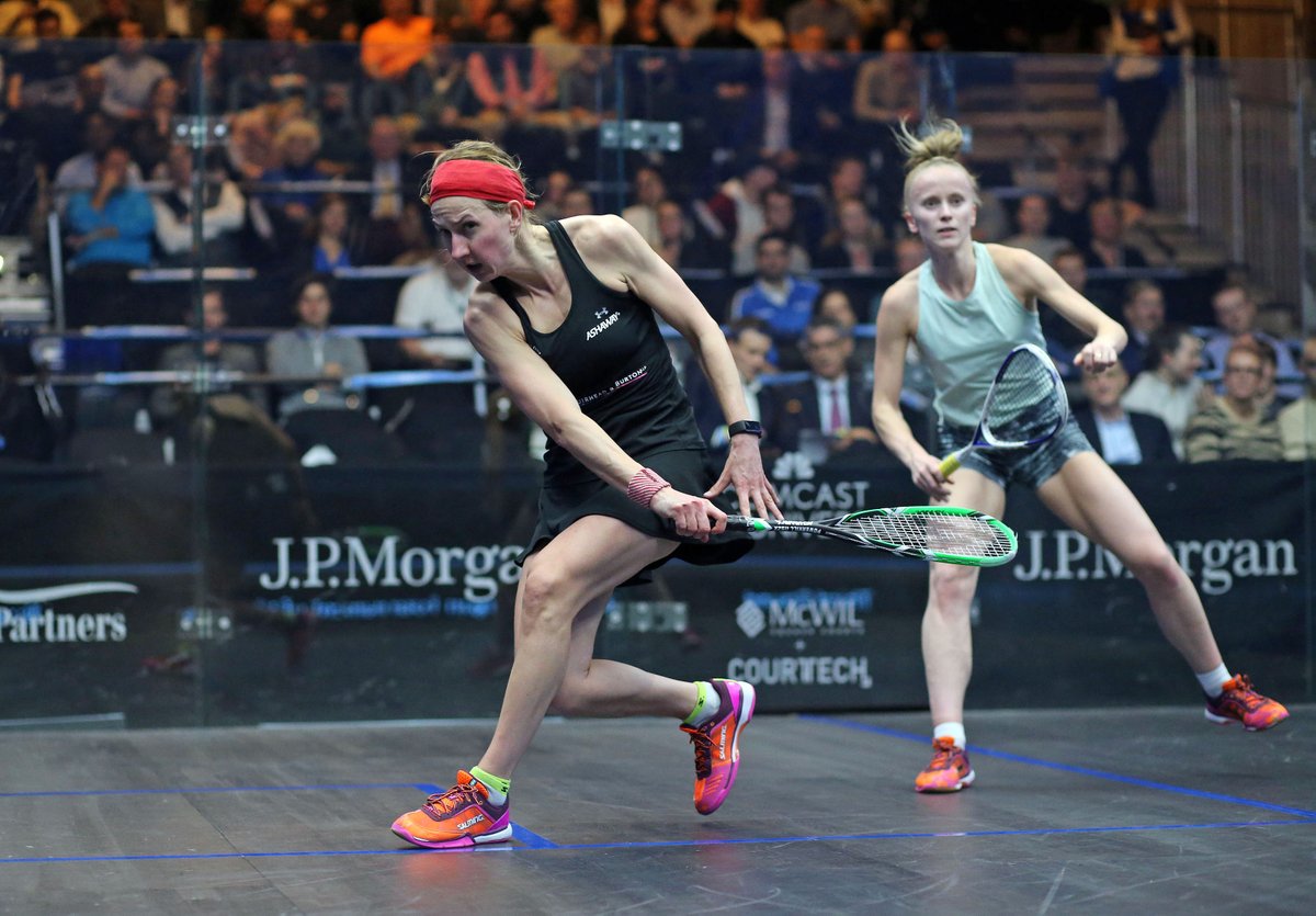 ToCSquash's tweet photo. #ToC15 finalist @Aliwat1 takes out @em_whitlock for a second year in a row to reach her 5⃣th career quarterfinals in @GrandCentralNYC 

#ToC20 WR3: [13] Alison Waters 🏴󠁧󠁢󠁥󠁮󠁧󠁿 3-0 Emily Whitlock 🏴󠁧󠁢󠁥󠁮󠁧󠁿 11-7, 11-5, 11-7 (28m) https://t.co/C0ltgyjEKj