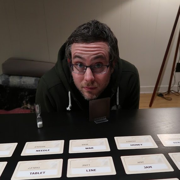 FridayKnightGms's tweet photo. #Codenames.... its ok.  #CodenamesXXL?  Now we're talking - its good for my aging eyes! 🤣🧓.  2-player game went well.  I'm looking forward to bringing out this #classic at a #party.

#boardgames #tabletopgames #partygames #spys #fun @czechgames https://t.co/xHoODXZuGb