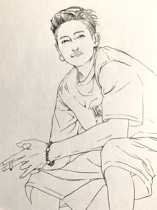 #イケメン #模写 #シャーペン 