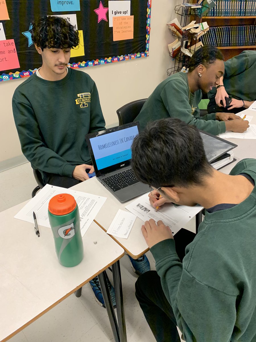Ms_Siok's tweet photo. “What's the point of having a voice if you're gonna be silent in those moments you shouldn't be?”—@angiecthomas. Ending ENG3U/ our study of #TheHateUGive @StPatricksOCSB with a social justice awareness carousel. Some passionate and engaging presentations! https://t.co/8X5HWPrh0U