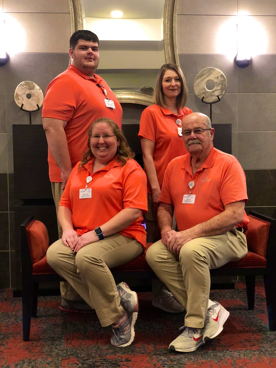 StElizabethHC's tweet photo. Our Life Enrichment team has a goal of earning your 10s! LED Amber, LEAs Spencer and Stephanie and TA Jim are 4 exceptional reasons for a 10! #Operation10 @TomAlaimo2 @DyrekShelly @LeighAnnBarney @PapaFabe @ELowery_923 #SweetNebraskaReady https://t.co/AMT3YPyDxs