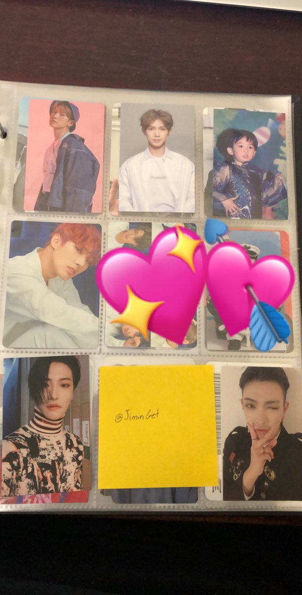 JiminGet's tweet photo. ATEEZ TRADING 
WTT/WTS
Hi guys! I either want to sell or trade these ATEEZ PCs below! 
- Ateez member PCs- $8 
- * all can be traded for San, Yunho, or Hongjoong PCs I don’t have, or Monsta X Shownu, or Minhyuk PCs!  
#ATEEZ @ATEEZtrade @ATEEZ_trading https://t.co/dSgVpF5NaK