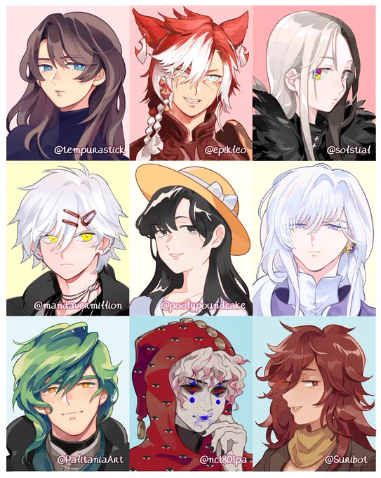 Headshot commission batch 1 completed! 