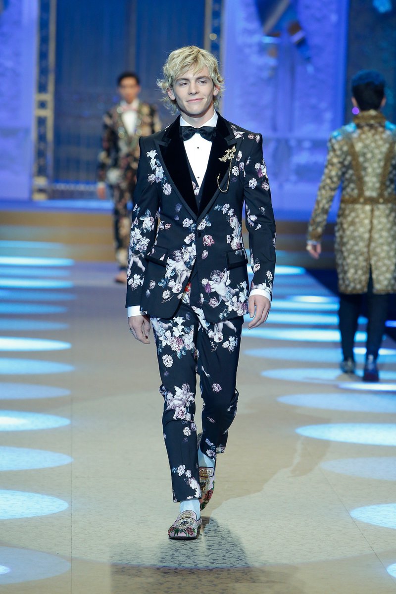 RossLynch walking the Dolce and Gabbana 