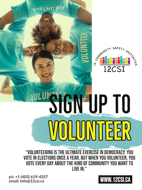 TwelveCSI's tweet photo. 12CSI is primarily a volunteer organization depending on community members to help us accomplish our mission and objectives. Make this 2020 the year you get involved!
#12CSI #Volunteer #GetInvolved #EastCalgary https://t.co/UJtFcdug1X https://t.co/ryYOJwhVhu