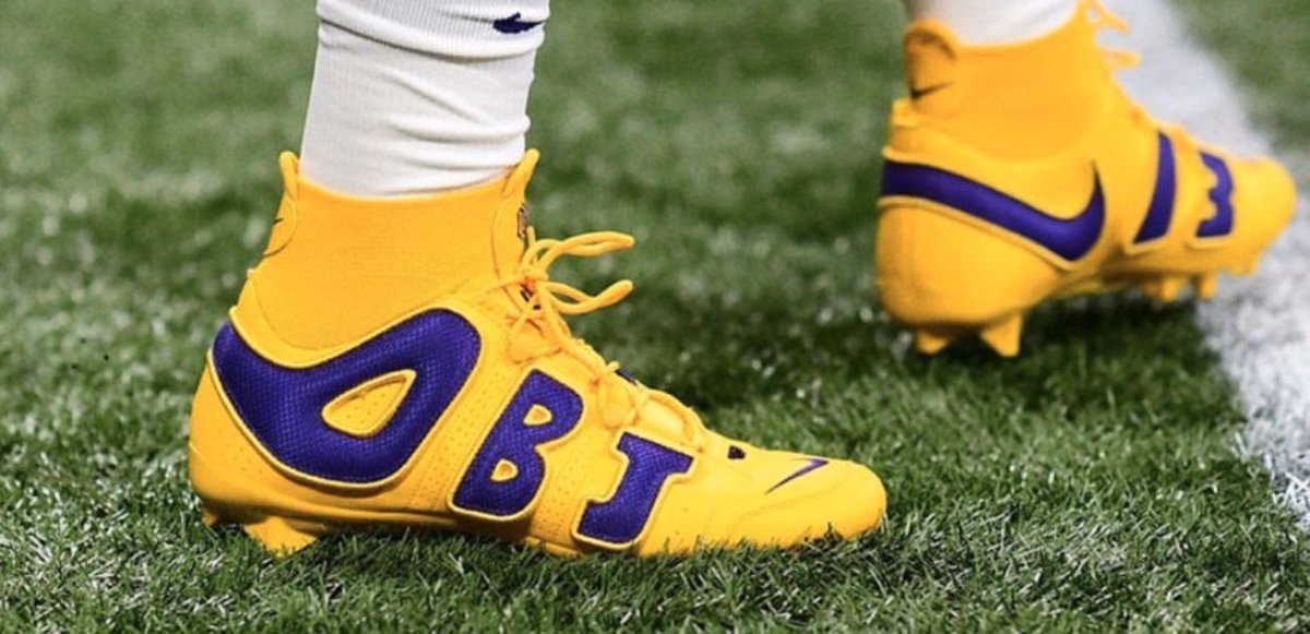 LSU OBJ cleats 