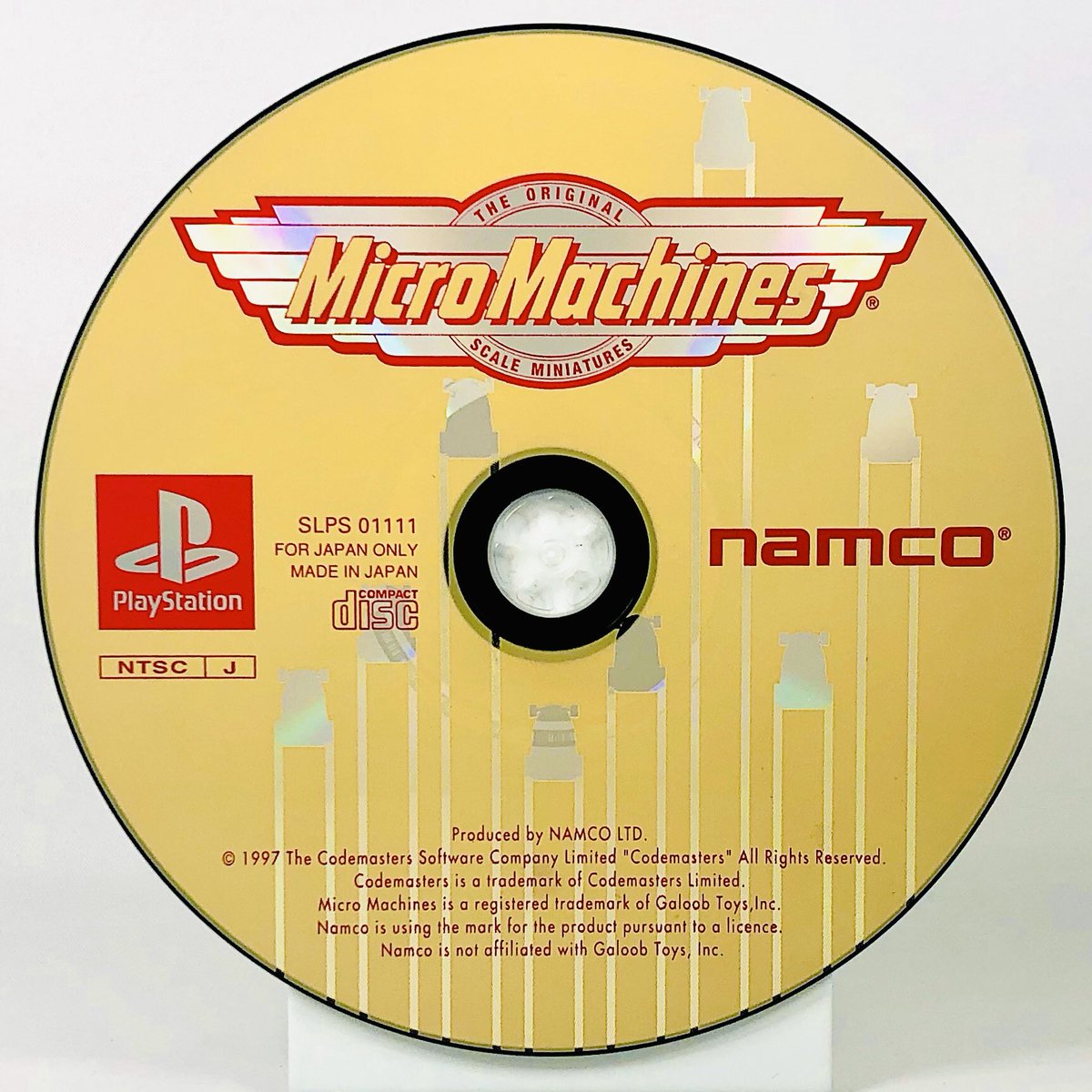 Micro MachinesnamcoPlayStation, 1998Archives :  https://www.instagram.com/gamediscbeauty/ 