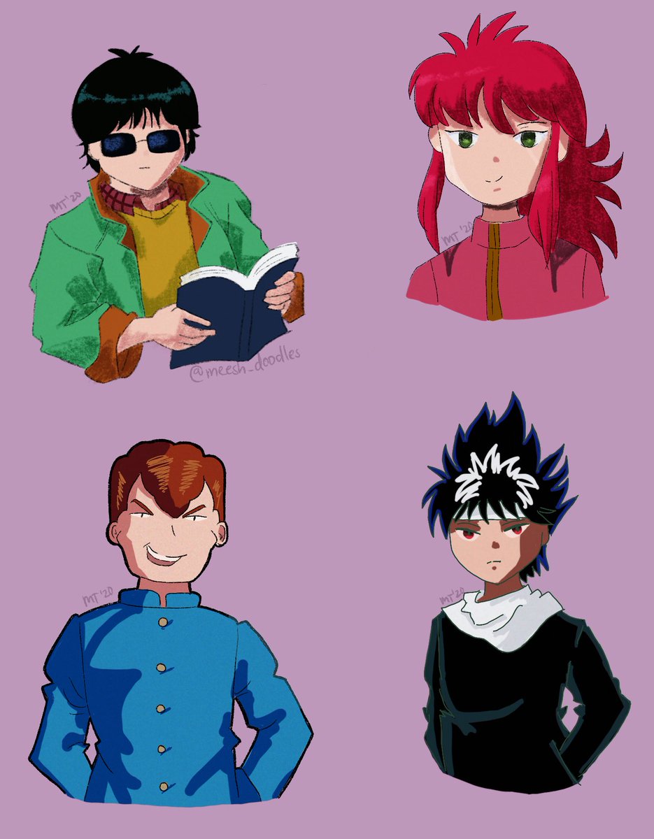 meesh_doodles's tweet photo. Drew the boys while trying out different things #yyh https://t.co/IdSQWNzZJ1