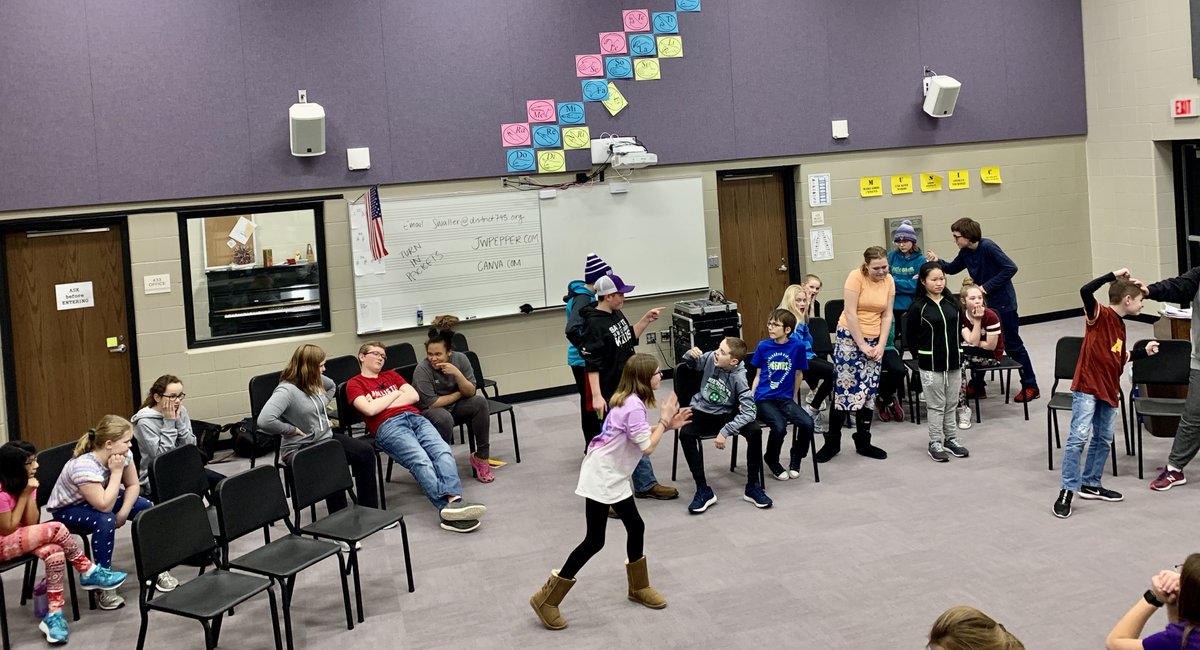 jamvan44's tweet photo. Rehearsals are underway for the fantastic cast of the Albany Middle School's duo of plays,  Big Bad and Once Upon a Crime: The Goldilocks Story. Public performance, Tuesday, Feb. 4th, 6pm. Two shows for the price of one at the Albany BEAT! Fun for all ages#AAMSlearns#huskiesshare https://t.co/jn6CCRZIo7