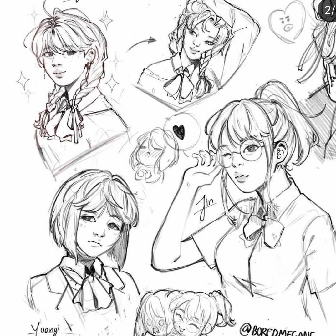 I wanna help my parents with the vet bills we need to take care of... so I was thinking what if I make quick sketches like these per 2-3 ko-fis? Idk if anyone would be interested?? ;;; 
