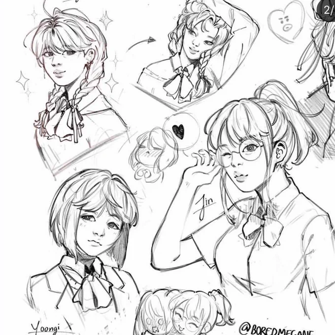 I wanna help my parents with the vet bills we need to take care of... so I was thinking what if I make quick sketches like these per 2-3 ko-fis? Idk if anyone would be interested?? ;;; 
