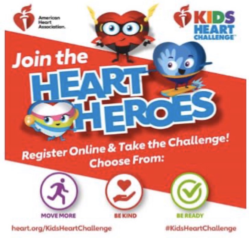 Kids Heart Challenge is underway! Log on to www2.heart.org/goto/DentonBell or download the app! Students can earn the Heart Heroes when they raise donations that will help save lives! #kidsheartchallenge #hearthero #AmericanHeartAssociation