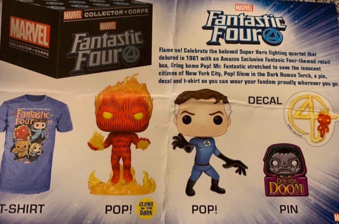 funko fantastic four box