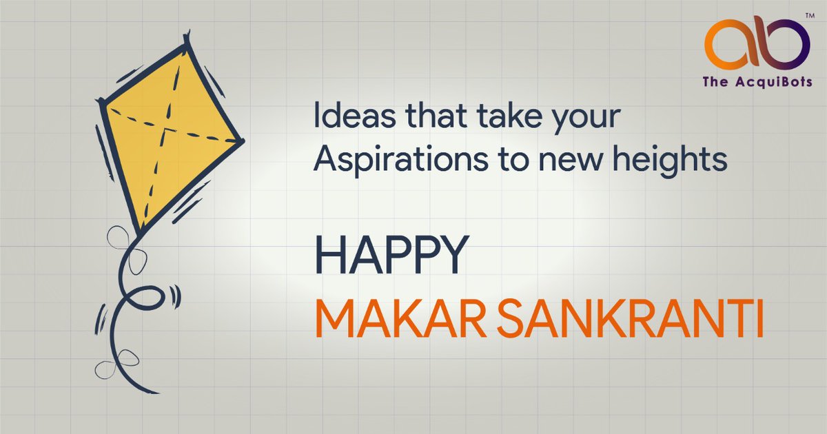 acquibots's tweet photo. Idea that take your aspirations to new heights like a kite.
Wish you very Happy Makarsankranti...
#uttarayann #makarsankranti #kites #idea #aspirations #happymakarsankranti #happyuttarayan2k19 https://t.co/5RIsvMr5Y7