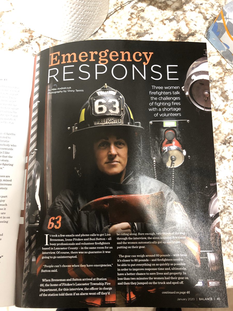 IFitzkee's tweet image. A local magazine article that I was featured in 1/9/20. Loved meeting the other two firefighters from my county that I hadn’t known before this article.