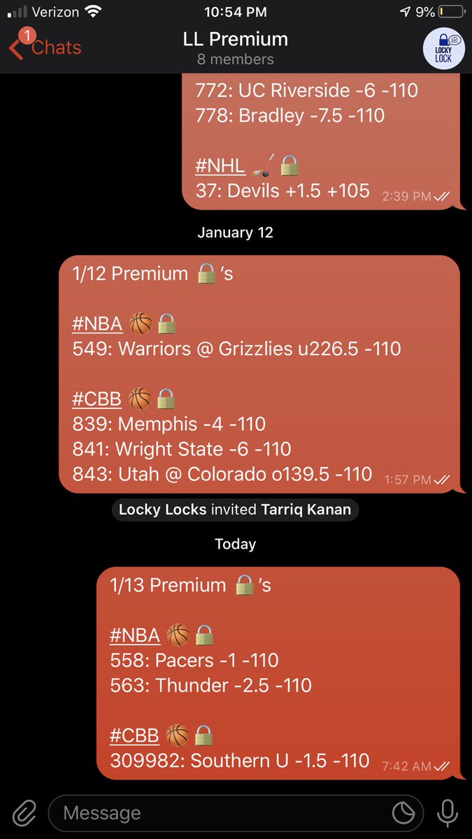 1/13 Premium 🔒’s

#NBA 🏀🔒
558: Pacers -1 -110 ✅
563: Thunder -2.5 -110 ✅

#CBB 🏀🔒
309982: Southern U -1.5 -110 ✅

3-0 🧹