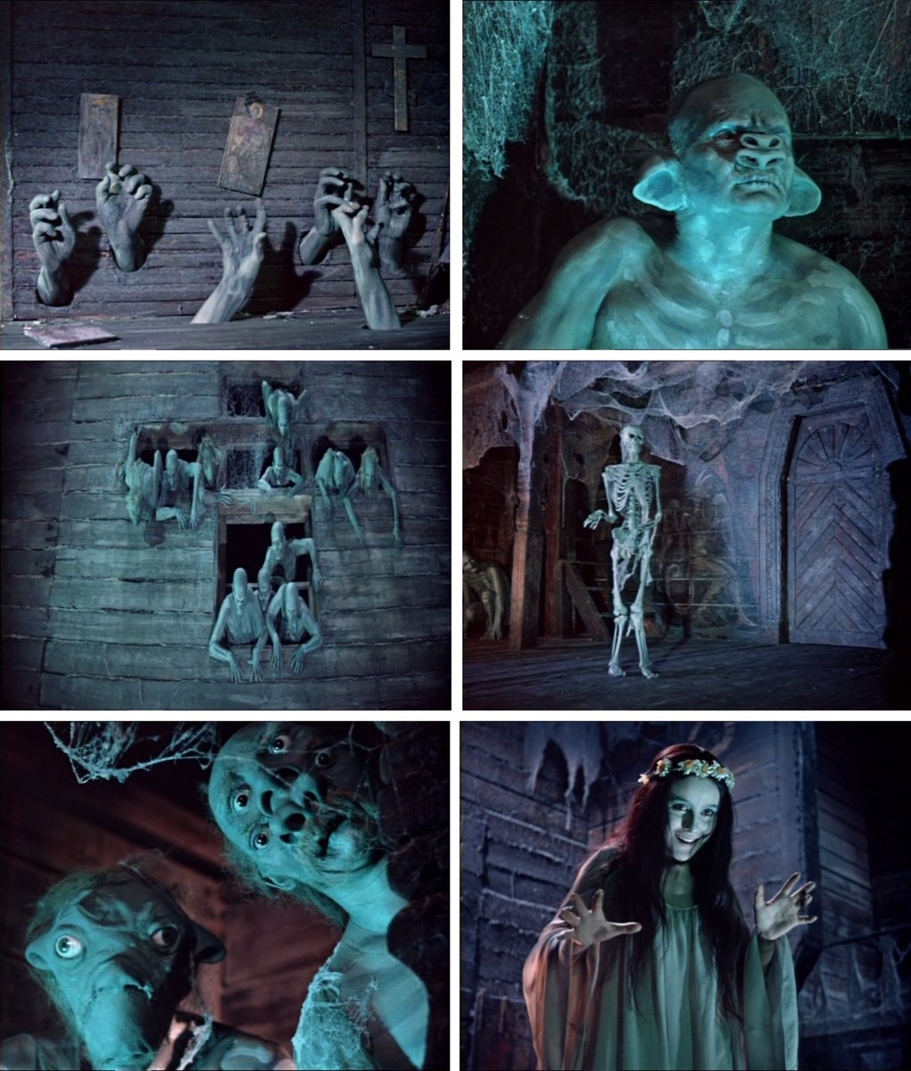 TheArtofPrilzor's tweet photo. Stills from Viy (1967 film). #viy #witch #skeletons #demons #hellbeasts #monsters #church #invasion https://t.co/Oli3nmawZz
