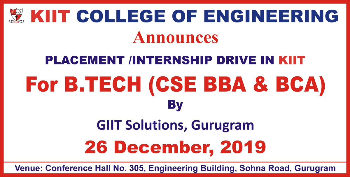 KIIT Gurgaon tweet media