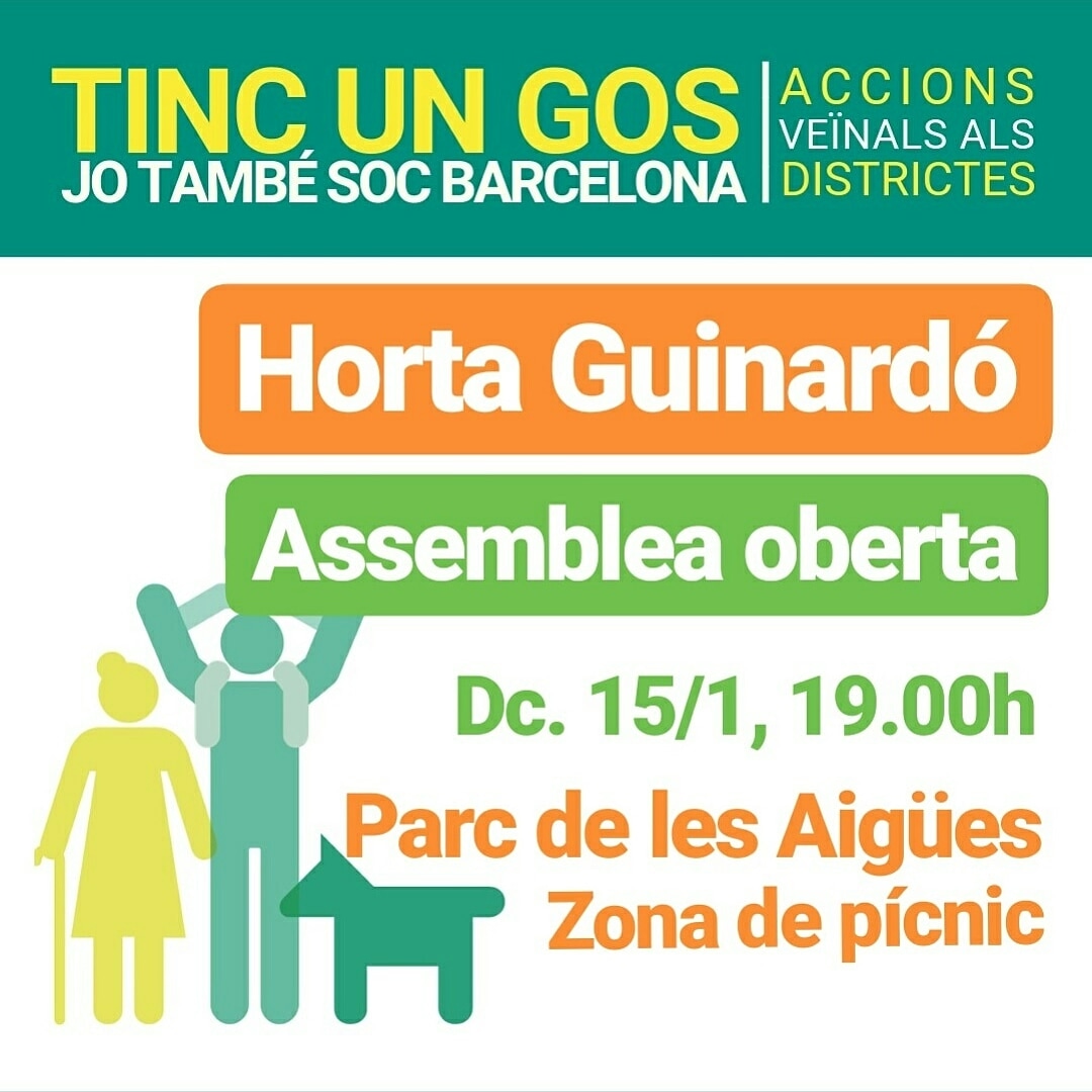 espaigosbcn's tweet photo. Recorda que demà tenim l'assemblea d'Horta Guinardó. 
Necessitem que vingueu i participeu.
Ha començat el 2020 i continuem veient polítiques restrictives que ens afecten greument. https://t.co/e7gGbokrlf