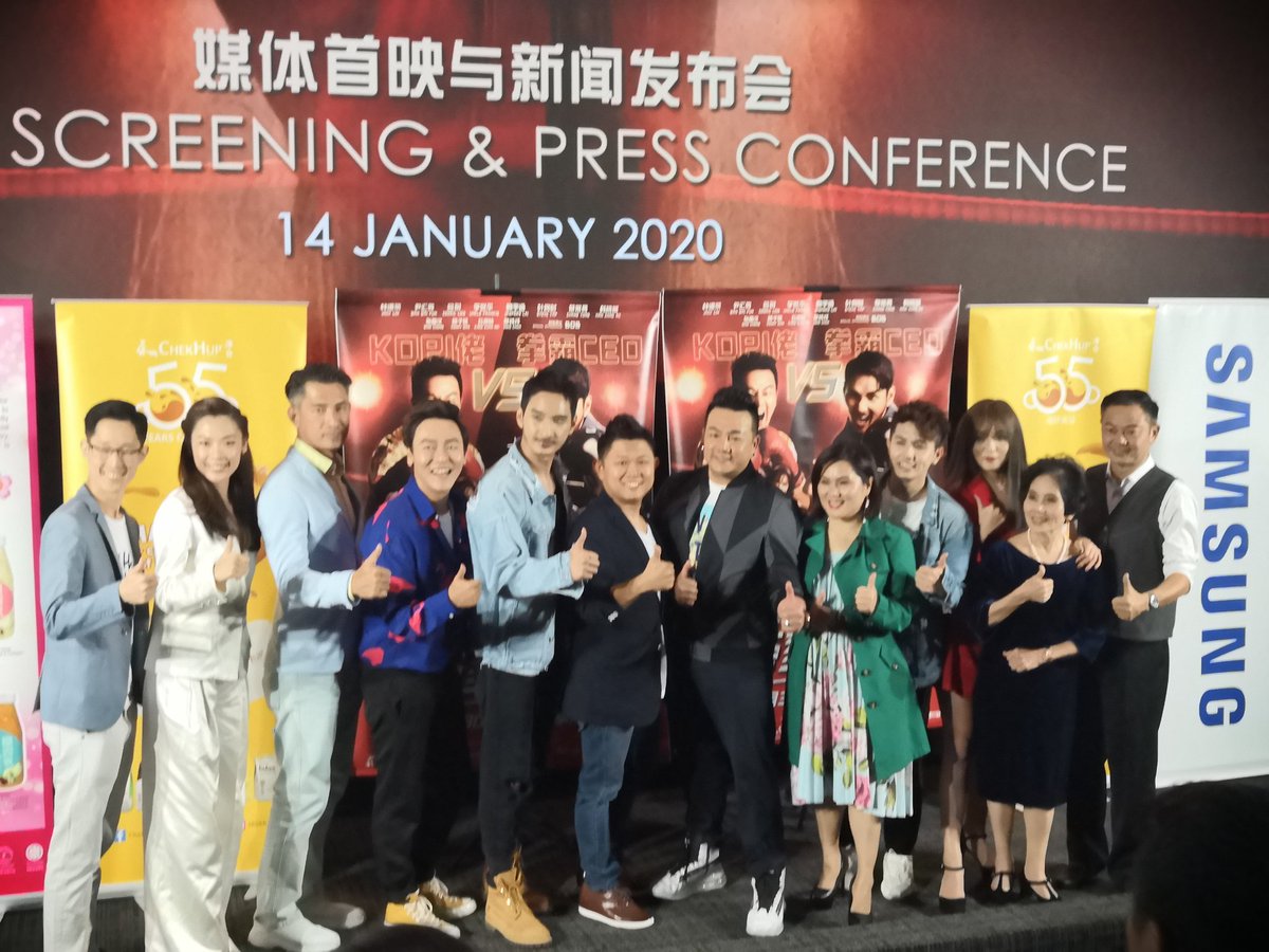 mbocinemas's tweet photo. "Fight Lah! Kopitiam" Press Conference happening now! Catch #CedricLoo, #JackLim & the rest of the casts in this heartwarming comedy this CNY 30 January at MBO Cinemas!
#作战啦茶室总动员 #Fightlahkopitiam #mbocinemas https://t.co/K7kb3Vy0f8