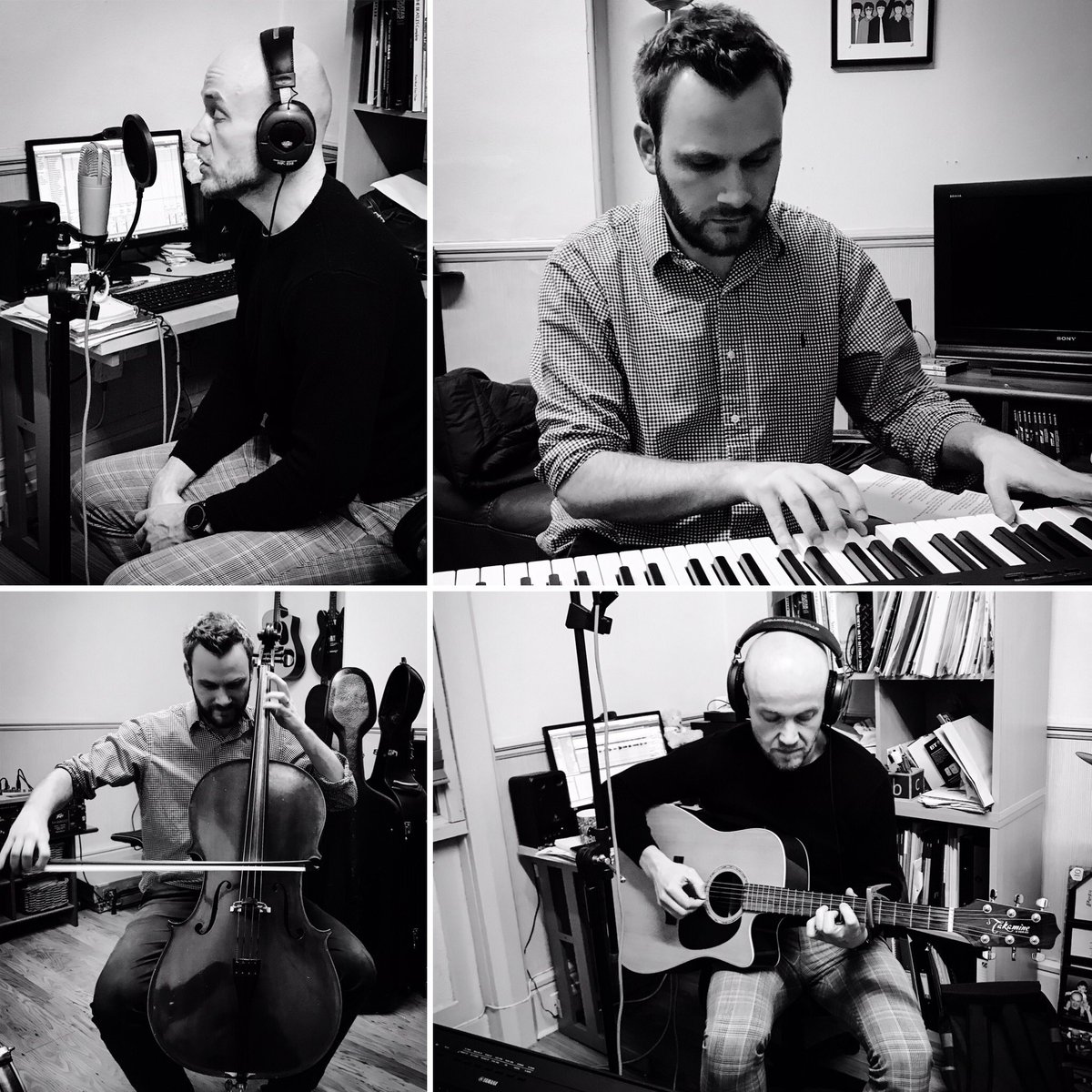 TheMeaning1's tweet photo. Great session last night laying the foundations for our next track. Got some funky effects on the keyboard for this one 😀🎹🎸🎻🎤 https://t.co/IXv91VR1e9