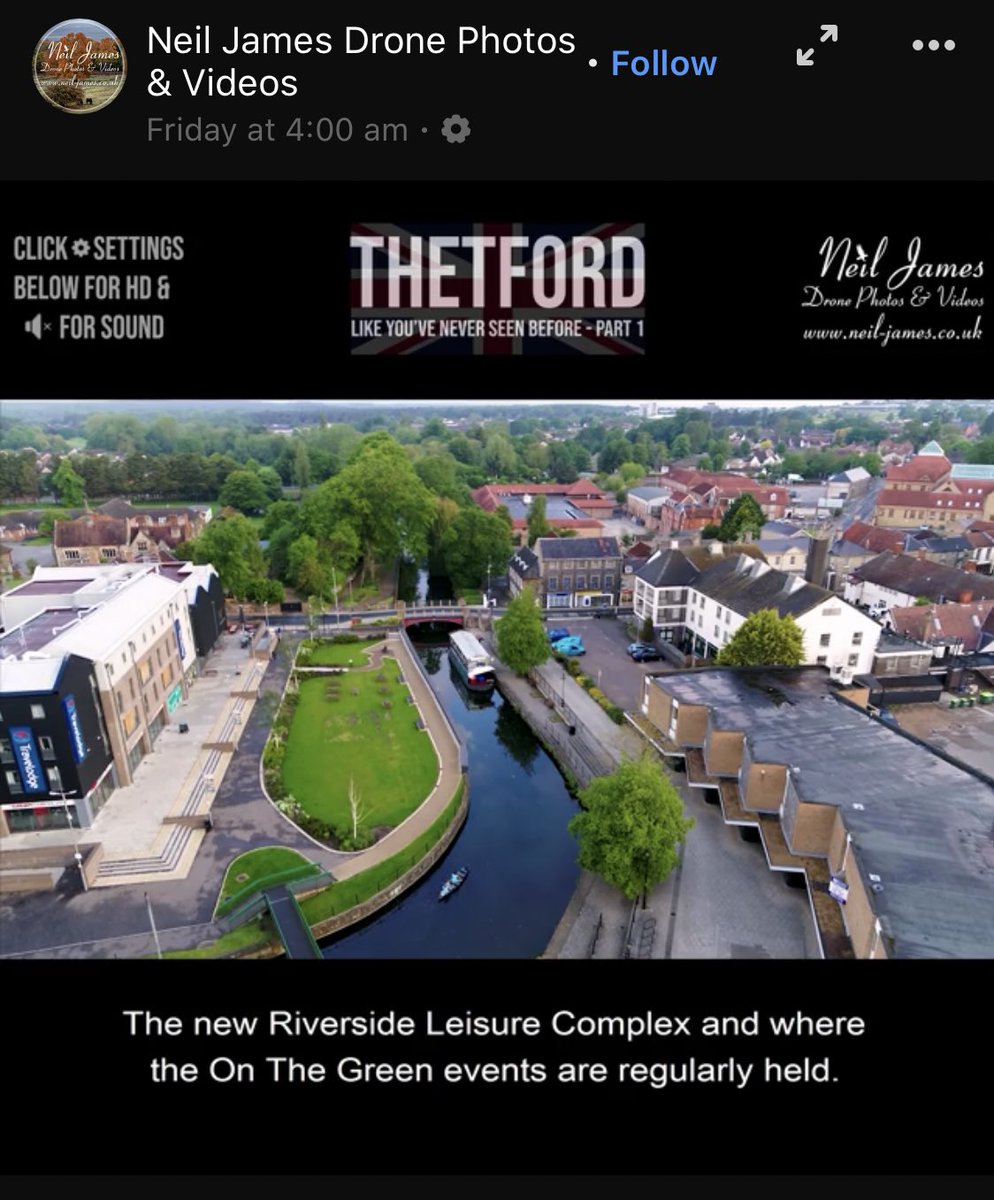 Today we got mentioned in @NeilJamesDrones interesting video of Thetford!