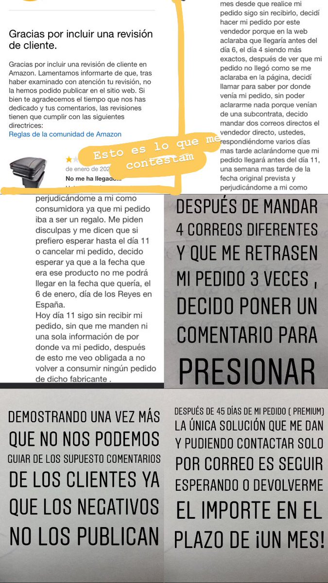 claauudiaaBC's tweet photo. No fiarse de los comentarios, no me han dejado publicar el mío y no incumplo ninguna de sus normas!!
#amazonestafa https://t.co/RscN8TT9tw